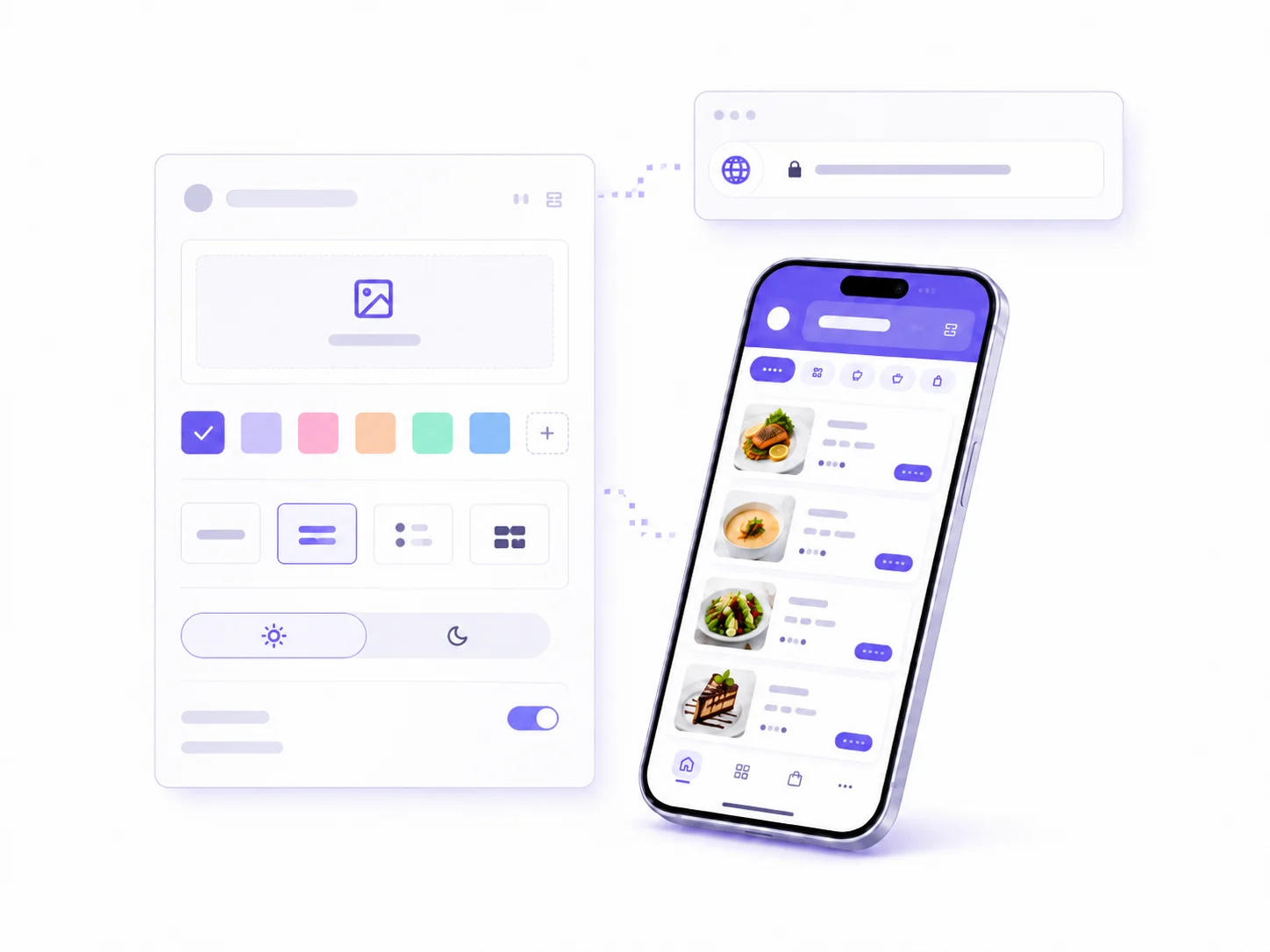 Πίνακας branding — επιλογείς χρώματος και γραμματοσειράς, ανέβασμα λογότυπου, διακόπτης φωτεινού και σκούρου θέματος και πεδίο custom domain